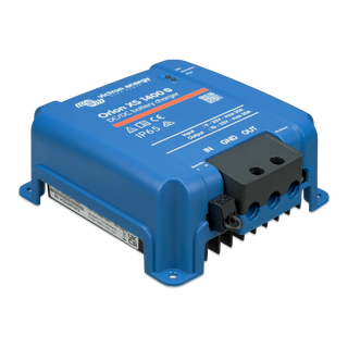 Victron Orion XS 1400 DC-DC charger, right-side angle view