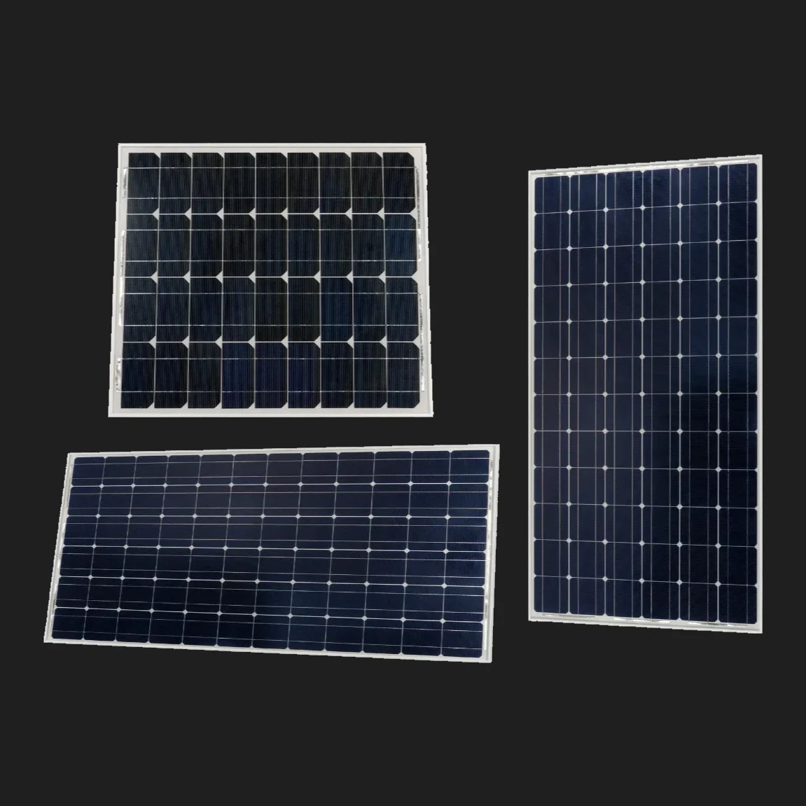 Victron monocrystalline solar panels in three sizes