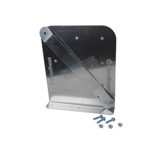 Metal bracket with screws on a white background – Diesel Heat Wafer Tank Mounting Bracket — 10L Black Fuel Tank