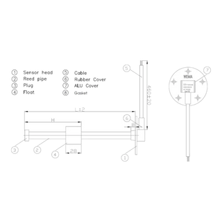 Wema Fuel/Water Tank Level Senders Flanged 0-190 Ohms – view 3
