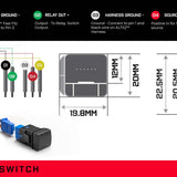 ALTIQ Square Push Switch - Suit ALTIQ Fascia Panel USB-C & Voltmeter