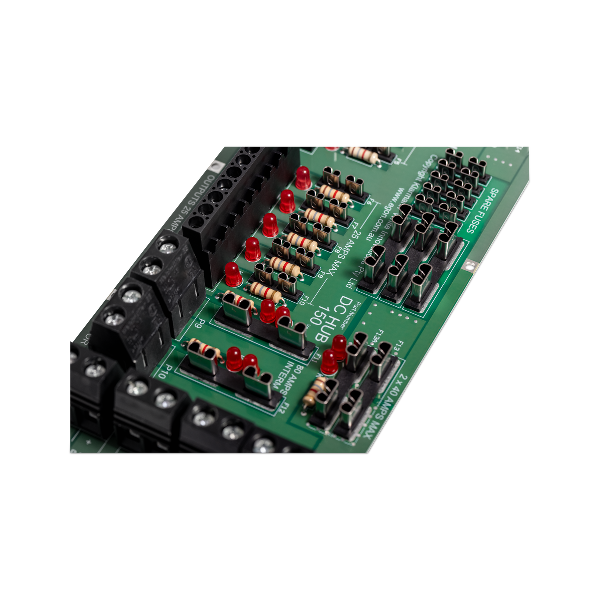 Egon DC-Hub Power Distribution Hub For Dual Battery Systems Integrated Fuse Box