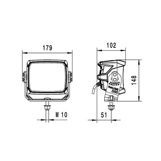 1FA 996 197 151 | The 12V Roklume 380 is a heavy duty , mining quality light perfect for driving light use Specs| Perth Pro Auto Electric Parts
