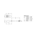 Hella - White/Red LED Flexi Chart Table Lamp 150mm