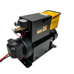 PORTABLE 12V OIL FREE AIR COMPRESSOR Sherpa have built on their high performance winch designs to couple a massive electric motor to a completely new air compressor. The Sherpa BIG AIR is an oil free compressor that has been optimised to deliver air up to 90 PSI meaning it can deliver higher volumes at more usable pressures. | Perth Pro Auto