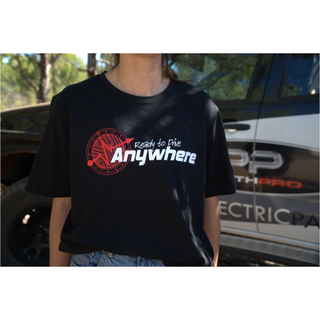 Ready to Drive Anywhere Black Tshirts