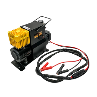 PORTABLE 12V OIL FREE AIR COMPRESSOR Sherpa have built on their high performance winch designs to couple a massive electric motor to a completely new air compressor. The Sherpa BIG AIR is an oil free compressor that has been optimised to deliver air up to 90 PSI meaning it can deliver higher volumes at more usable pressures. | Perth Pro Auto