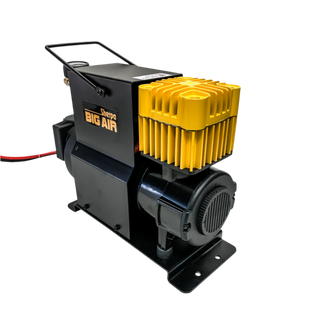 PORTABLE 12V OIL FREE AIR COMPRESSOR Sherpa have built on their high performance winch designs to couple a massive electric motor to a completely new air compressor. The Sherpa BIG AIR is an oil free compressor that has been optimised to deliver air up to 90 PSI meaning it can deliver higher volumes at more usable pressures. | Perth Pro Auto