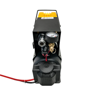 PORTABLE 12V OIL FREE AIR COMPRESSOR Sherpa have built on their high performance winch designs to couple a massive electric motor to a completely new air compressor. The Sherpa BIG AIR is an oil free compressor that has been optimised to deliver air up to 90 PSI meaning it can deliver higher volumes at more usable pressures. | Perth Pro Auto