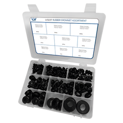 Rubber Grommet Kit — 210 Pieces (9 Sizes)