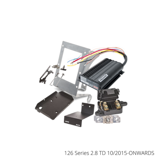 Under bonnet dual battery kit contents for the Toyota Hilux and Fortuner 126 Series 2.8 turbo diesel, 2015 onwards