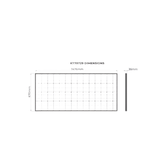 kt70729 KT Solar 200 Watt 12v Single Cell Mono-Crystalline Solar Panel (1476x676x35) } Solar | Perth Pro Auto electric parts