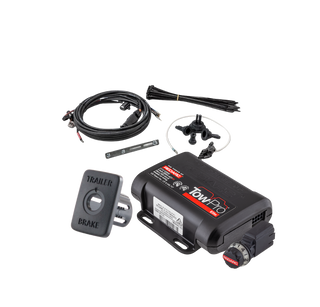 Redarc Tow-Pro Elite V3 brake controller kit with wiring harness and vehicle-specific switch insert panel