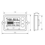 Amptron 100A Coulometer Battery Monitor with Shunt