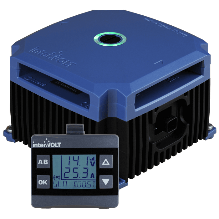 Intervolt DCC Pro In-Vehicle DC DC Battery Charger with remote display DCC1225ACK-RP | DC Chargers