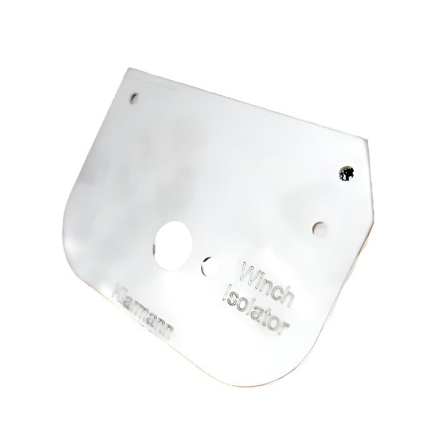 Toyota Landcruiser battery master switch on / off isolator mounting plate to suit VDJ FTV radiator fan shroud with integrated Mega fuse holder mounting holes.