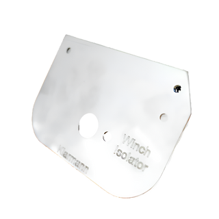 Toyota Landcruiser battery master switch on / off isolator mounting plate to suit VDJ FTV radiator fan shroud with integrated Mega fuse holder mounting holes.