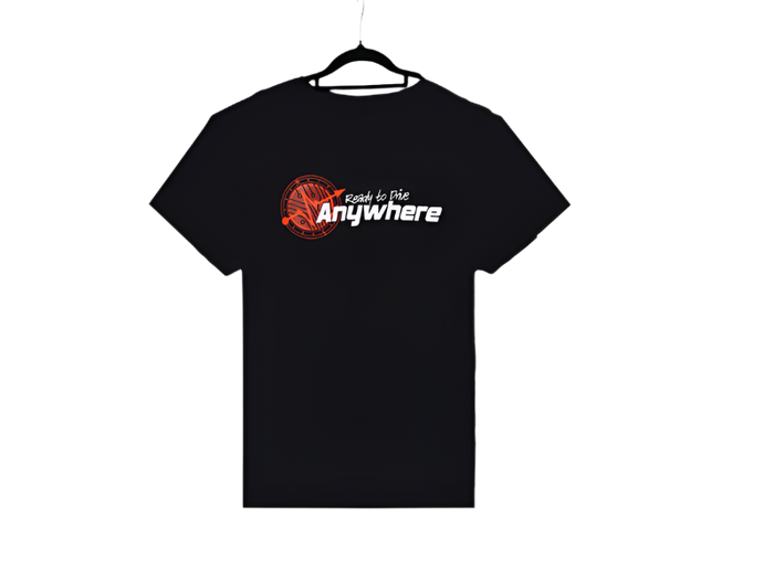 Ready to Drive Anywhere Black Tshirts