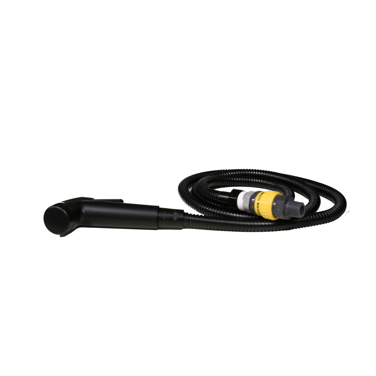 Tap connecting fresh water - works when you have blue light switch on External Pickup hose - works when you have green light switch on and includes mesh filter Show head has on/off switch and pressure switch in pump will cut pump out once pressure is built up