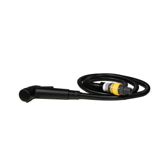 Tap connecting fresh water - works when you have blue light switch on External Pickup hose - works when you have green light switch on and includes mesh filter Show head has on/off switch and pressure switch in pump will cut pump out once pressure is built up