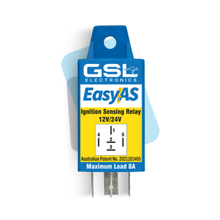 EasyAs IGNITION SENSING RELAY 12/24V 8amp 5 PIN