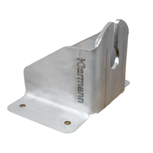 The Toyota Land cruiser 78 series Troop carrier Alu Cab roof conversion stainless aerial mount is designed to mount an aerial on either the left or right side of the vehicle at the front side of the conversion.