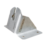 The Toyota Land cruiser 78 series Troop carrier Alu Innovations roof conversion  aerial mount (stainless) is designed to mount an aerial on either the left or right side of the vehicle at the front side of the roof conversion.