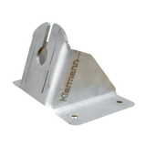 The Toyota Land cruiser 78 series Troop carrier Alu Innovations roof conversion  aerial mount (stainless) is designed to mount an aerial on either the left or right side of the vehicle at the front side of the roof conversion.