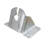 The Toyota Land cruiser 78 series Troop carrier Alu Innovations roof conversion  aerial mount (stainless) is designed to mount an aerial on either the left or right side of the vehicle at the front side of the roof conversion.