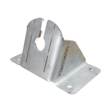 The Toyota Land cruiser 78 series Troop carrier Alu Innovations roof conversion  aerial mount (stainless) is designed to mount an aerial on either the left or right side of the vehicle at the front side of the roof conversion.