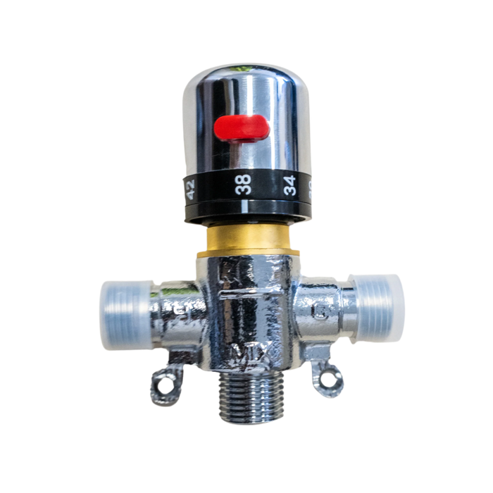 Temperature Mixing Valve Brass Hot Cold Thermostatic Valve, thread size 1/2 BSP female